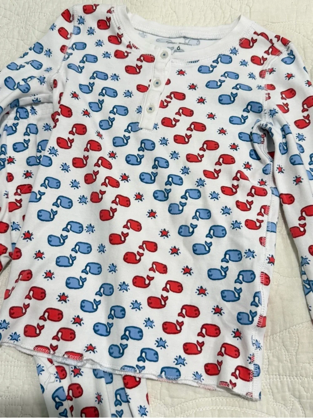 ROBERTA ROLLER RABBIT Unisex Little Kids Multicolor Moby Star PJ Set 6 Years